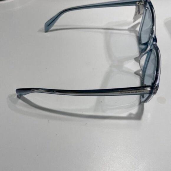 Alexander McQueen 54mm Square Sunglasses light blue - Picture 6 of 12